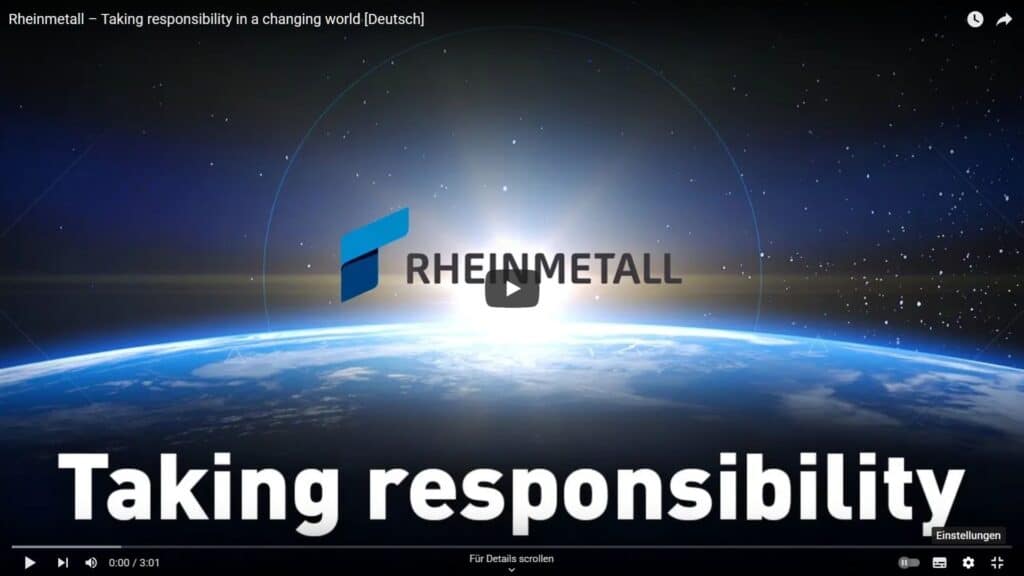 Rheinmetall - Taking responsibility in a changing world